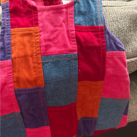 Colorful Patchwork Button-Up Dress - Picture 3 of 8